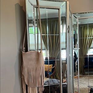 Moda Lux Fringed Suede Crossbody Bag